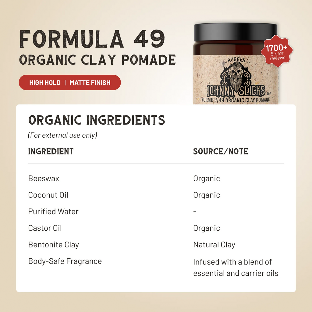 Formula 49 Organic Clay Pomade